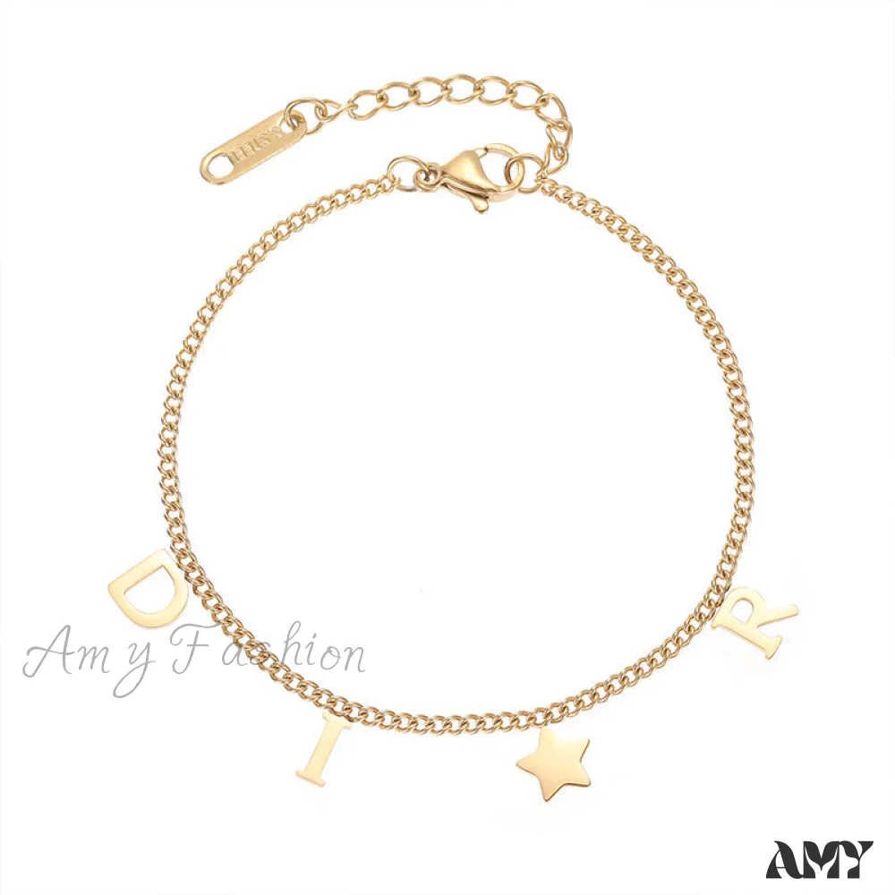 Creative Letter Pendant Bracelet - Image 5