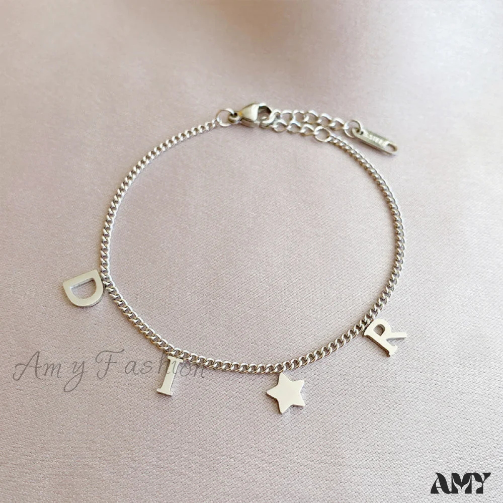 Creative Letter Pendant Bracelet - Image 6