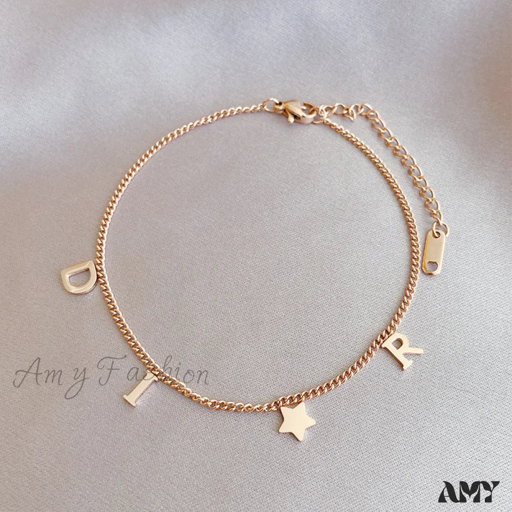 Creative Letter Pendant Bracelet - Image 7