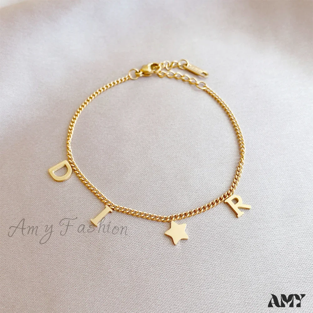 Creative Letter Pendant Bracelet - Image 8