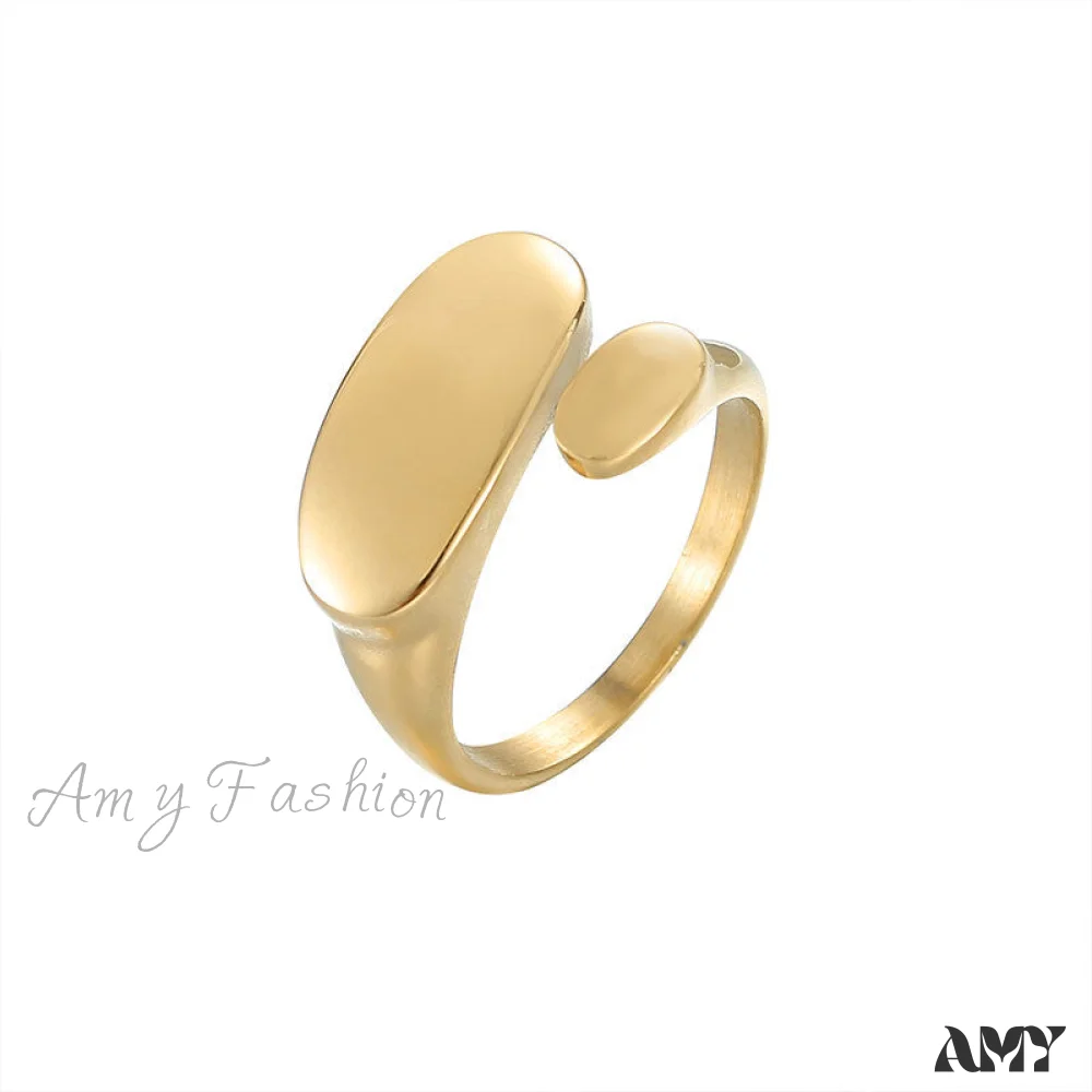 Ins Fashion Minimalist Style Irregular Open Rings - Image 5