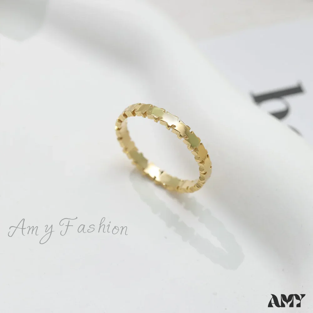 14K Gold Plated Simple Closed Rings - Image 3