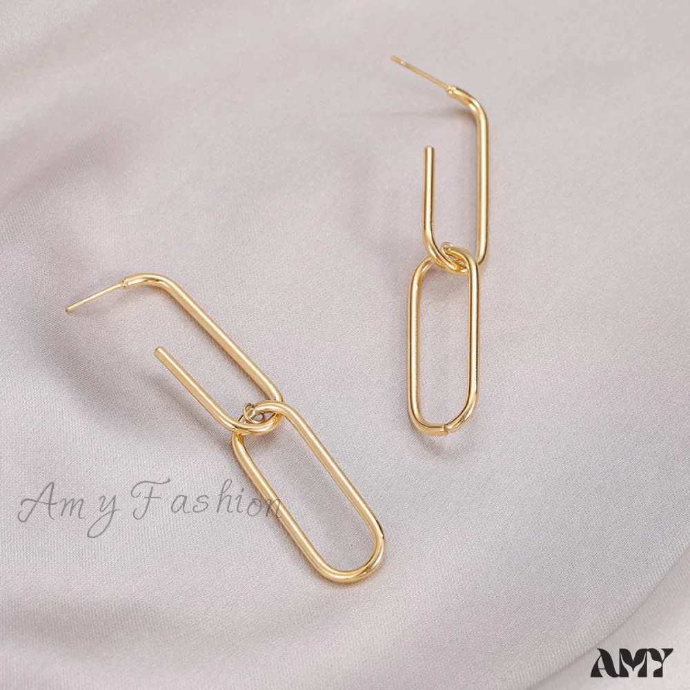 Amy Fashion - New Arrival Exagerate Double U Shape Earrings - Image 4