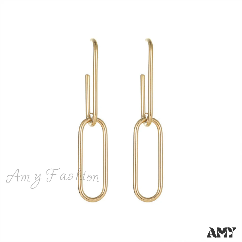 Amy Fashion - New Arrival Exagerate Double U Shape Earrings - Image 5