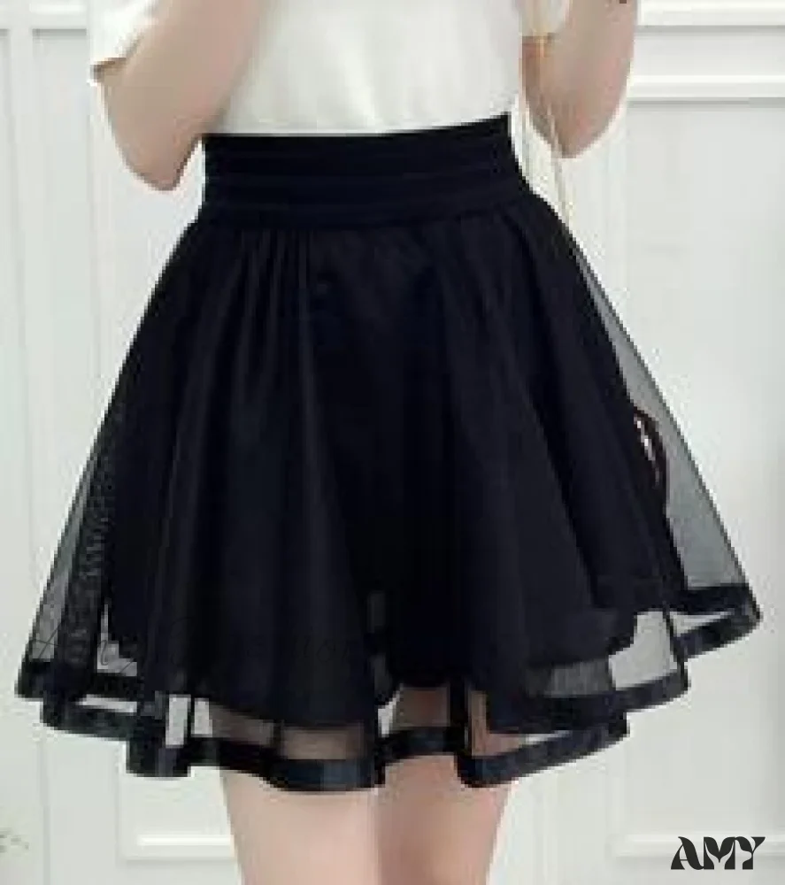 Amy Fashion - New Arrival Puff Mini Tutu Lace Tulle Skirt - Image 3