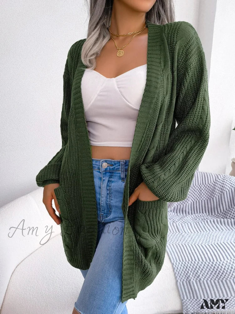 Amy Fashion - Autumn Winter Knitted Women Cardigan - Image 4
