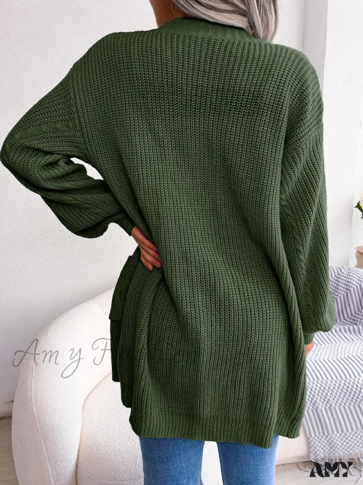 Amy Fashion - Autumn Winter Knitted Women Cardigan - Image 5
