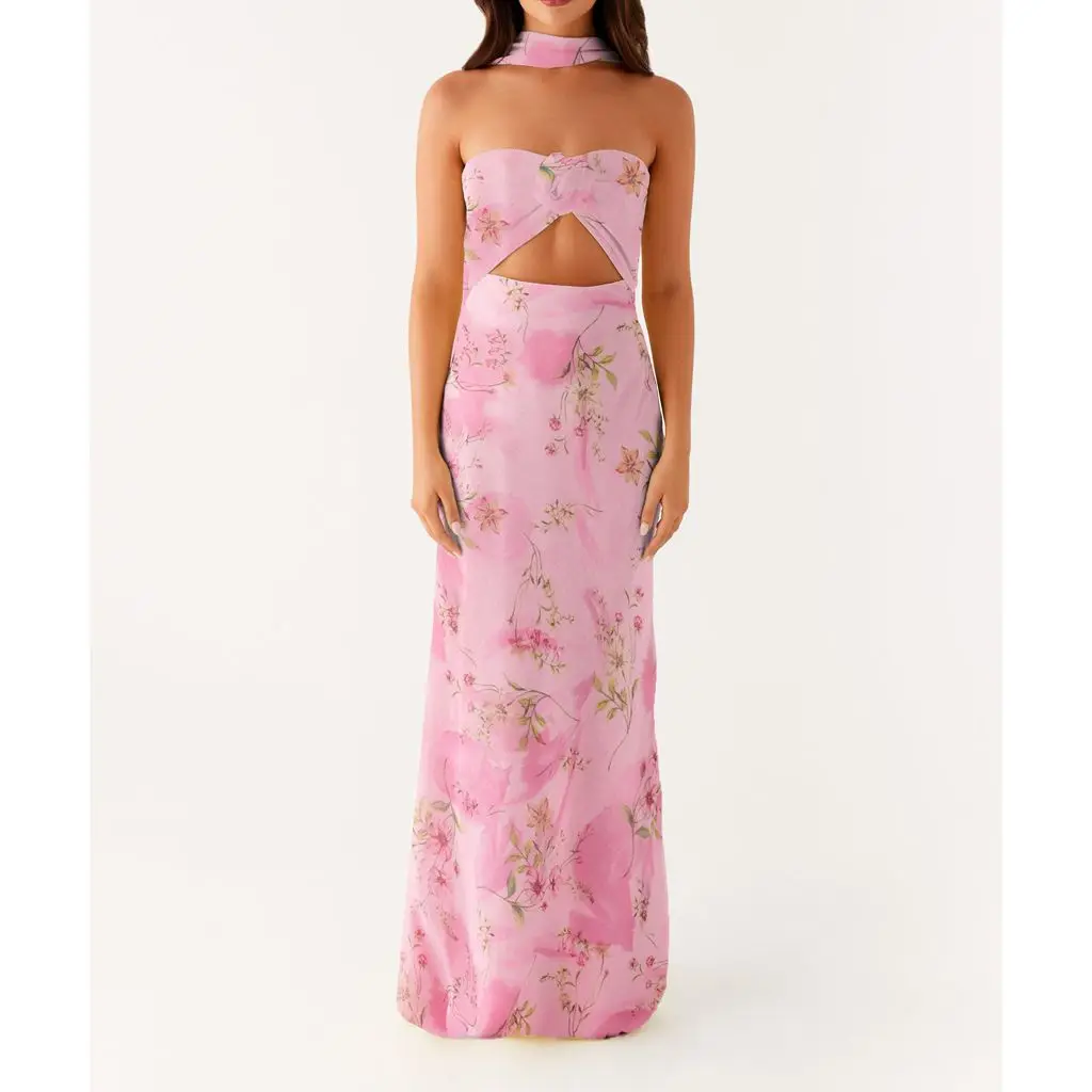 3D Flower Off Shoulder Mermaid Vacation Dress - Image 7