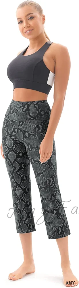 Amy Fashion - Bootcut High Waist Workout Bootleg Yoga Pants - Image 14