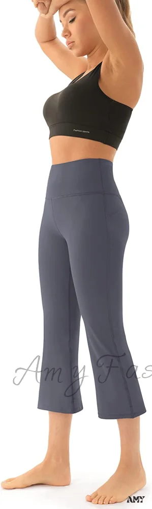 Amy Fashion - Bootcut High Waist Workout Bootleg Yoga Pants - Image 15
