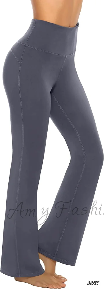 Amy Fashion - Bootcut High Waist Workout Bootleg Yoga Pants - Image 22