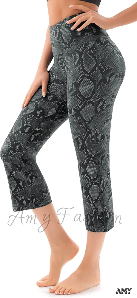 Amy Fashion - Bootcut High Waist Workout Bootleg Yoga Pants - Image 24