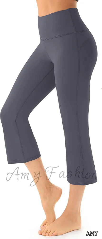 Amy Fashion - Bootcut High Waist Workout Bootleg Yoga Pants - Image 25