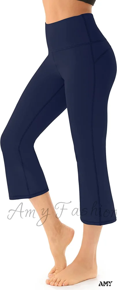 Amy Fashion - Bootcut High Waist Workout Bootleg Yoga Pants - Image 26