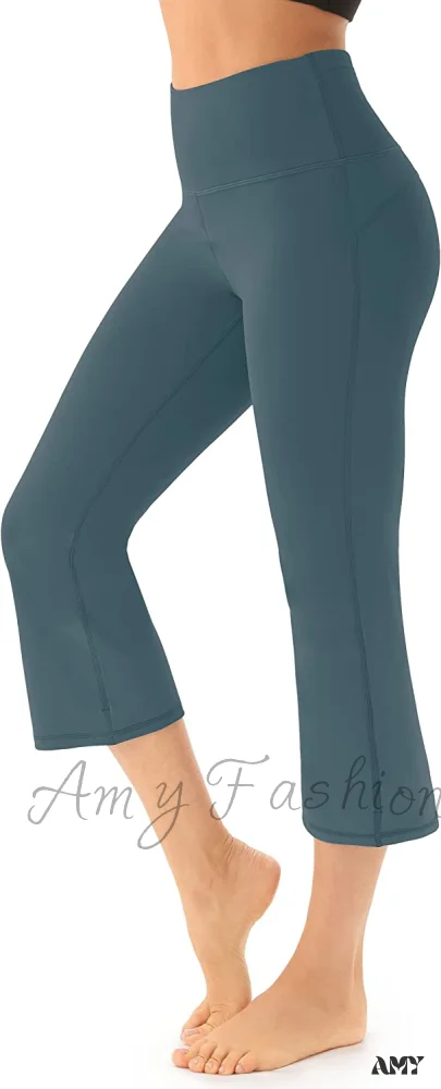 Amy Fashion - Bootcut High Waist Workout Bootleg Yoga Pants - Image 31