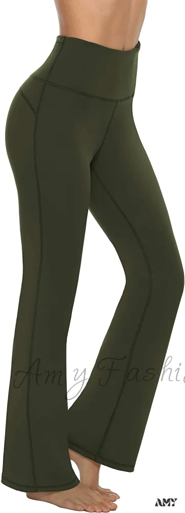 Amy Fashion - Bootcut High Waist Workout Bootleg Yoga Pants - Image 34