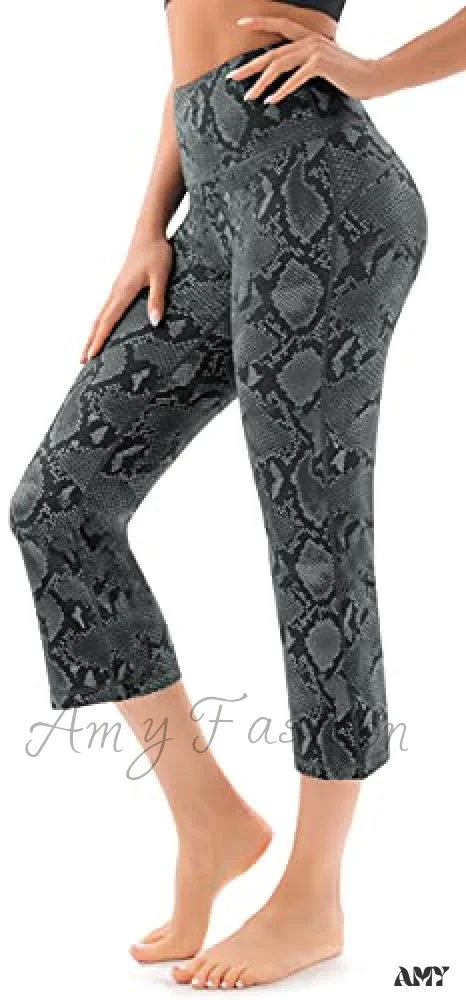 Amy Fashion - Bootcut High Waist Workout Bootleg Yoga Pants - Image 7