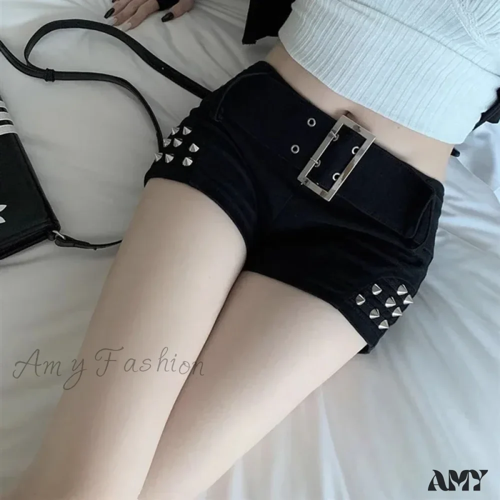 American Vintage Low Skinny Mini Elastic Y2k Sexy Cool Short - Image 3
