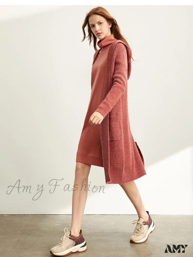 Amy Fashion - Women Fashion New Loose Hat Long Knitted Female Cardigan - Image 10