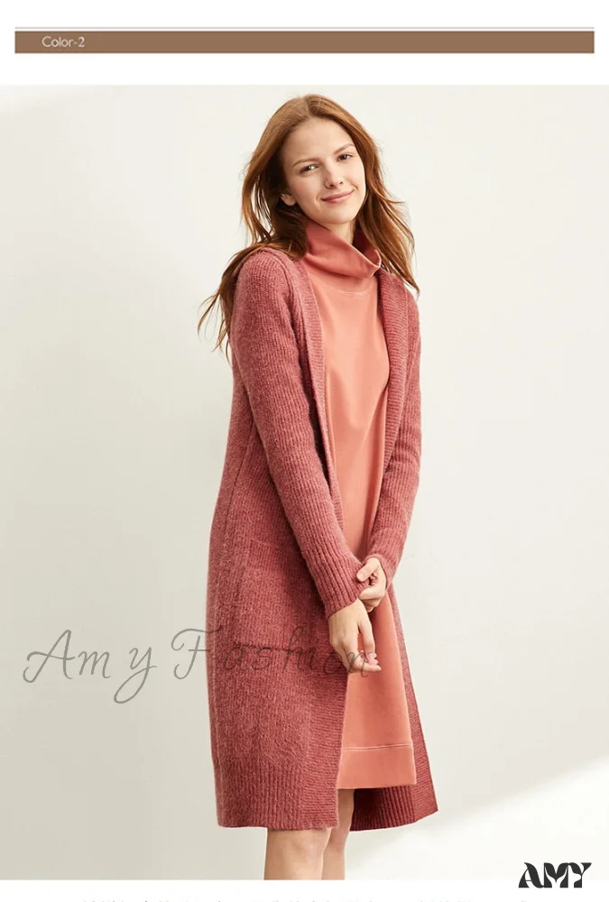 Amy Fashion - Women Fashion New Loose Hat Long Knitted Female Cardigan - Image 9