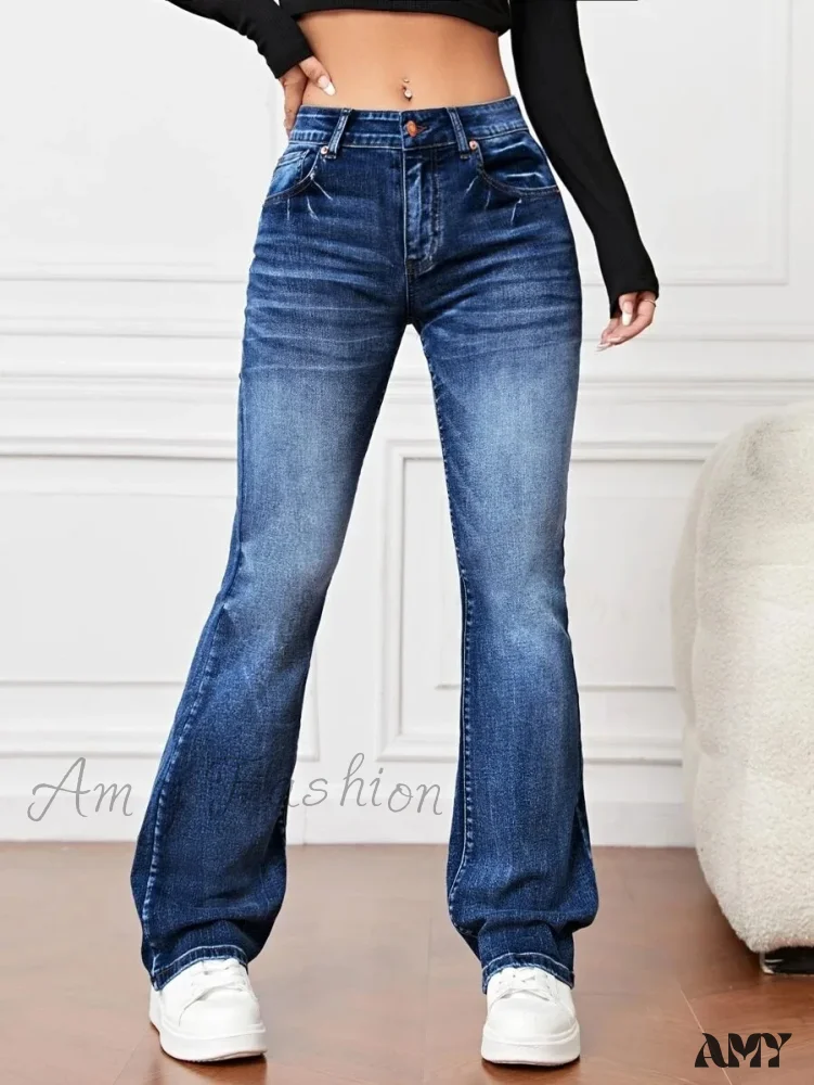 Amy Fashion - 2024 Fall Fashion Stretch Denim High Waist Casual For Women Female Clothing S-2XL Drop Shipping Jean - Image 6