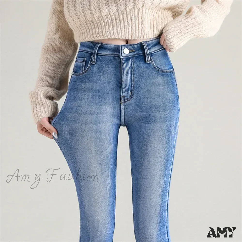 Amy Fashion - Quality Stretch Skinny Slim Fit Y2K Ripped Tight Denim Jean - Image 10