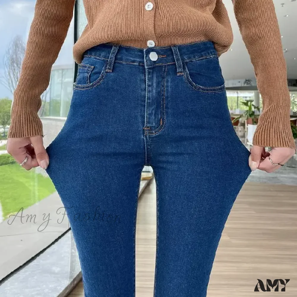 Amy Fashion - Quality Stretch Skinny Slim Fit Y2K Ripped Tight Denim Jean - Image 8