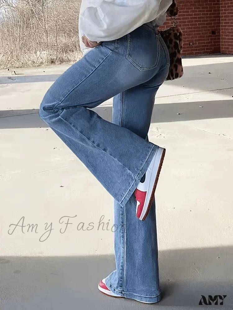 Amy Fashion - Women's Blue High-Stretch Skinny with Fit - Stylish and Comfortable Denim Jean - Image 3