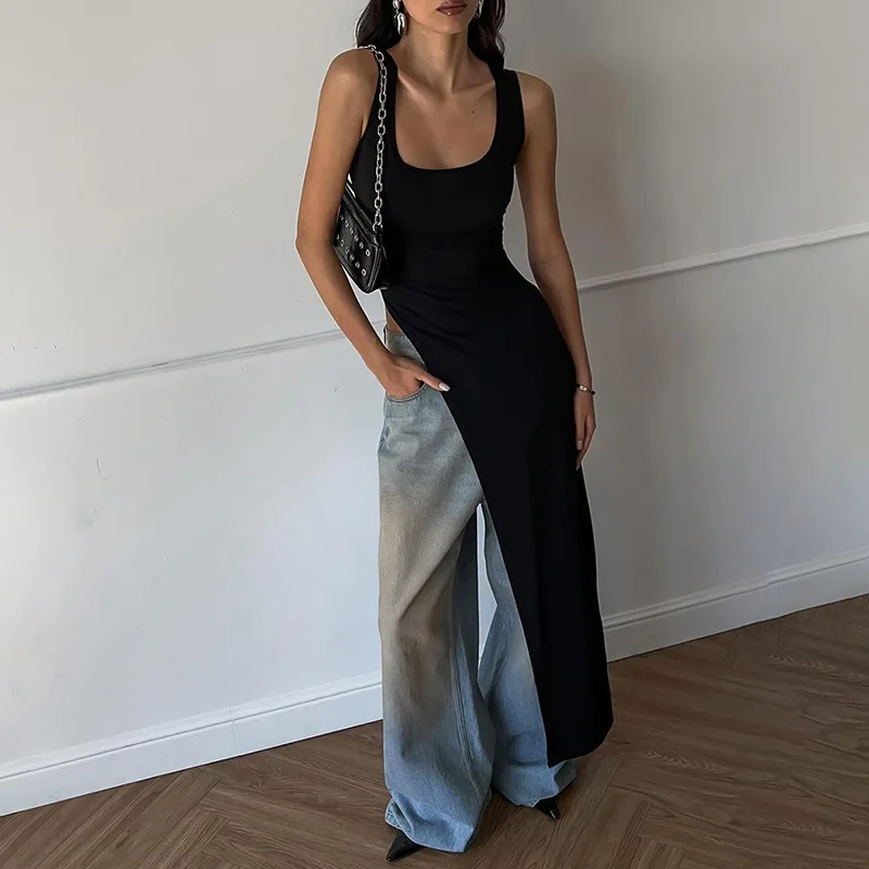 Backless Suspender Slim Crop Top - Image 4