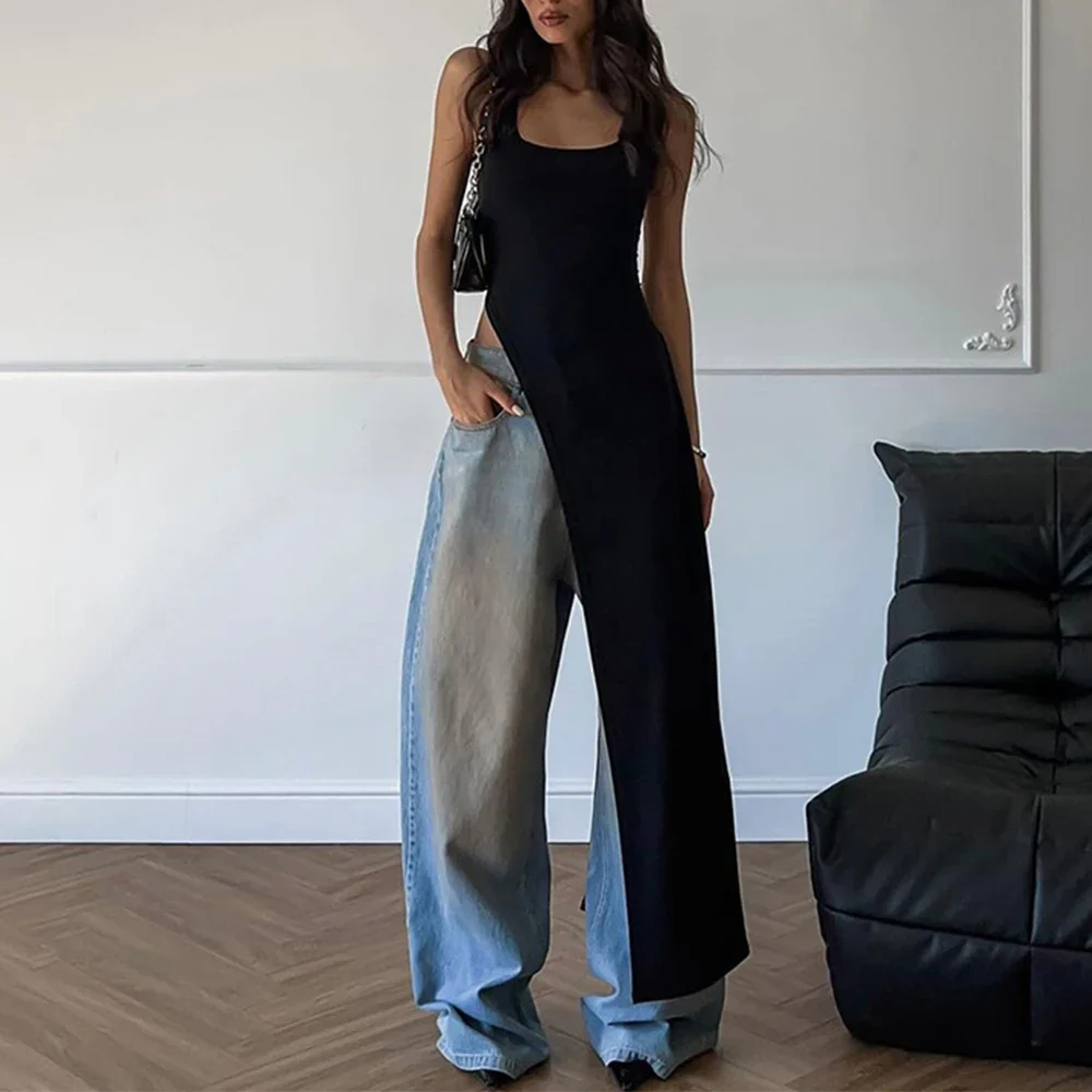 Backless Suspender Slim Crop Top - Image 5