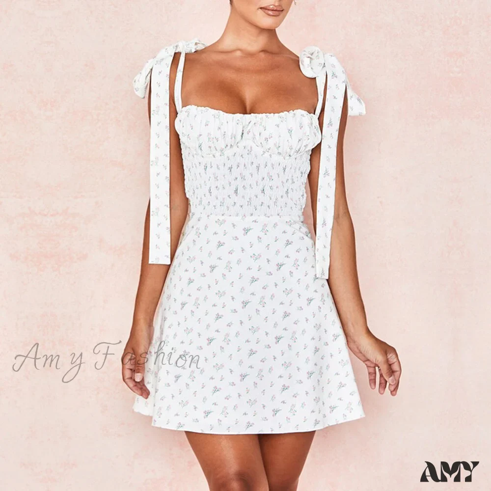 Amy Fashion - Backless Zipper Sexy Spaghetti Strap Mini Dress - Image 2