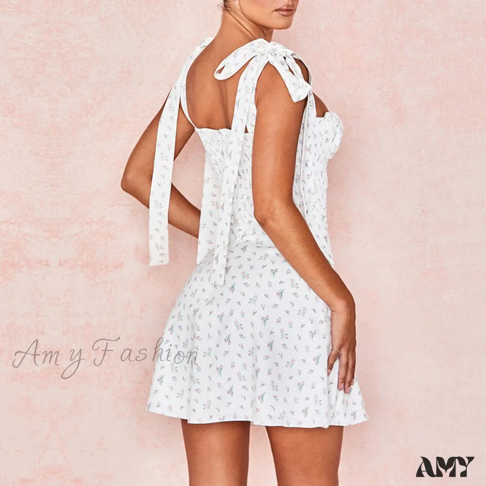 Amy Fashion - Backless Zipper Sexy Spaghetti Strap Mini Dress - Image 5