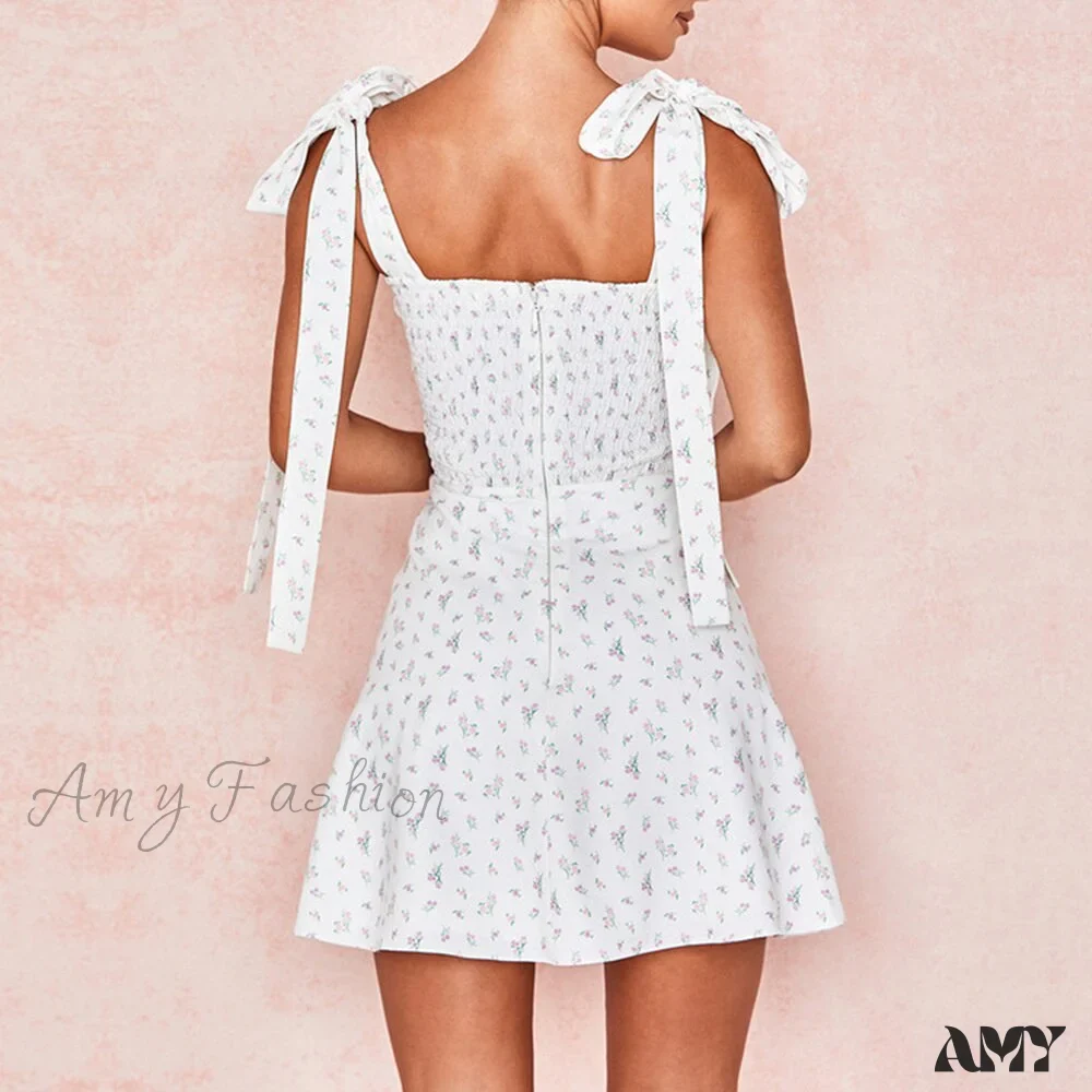 Amy Fashion - Backless Zipper Sexy Spaghetti Strap Mini Dress - Image 6