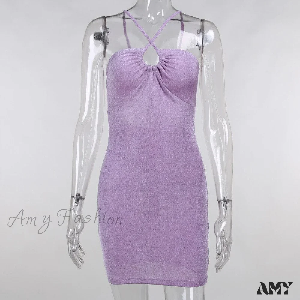 Amy Fashion - Sleeveless Cut Out Sexy Summer Dress - Image 7