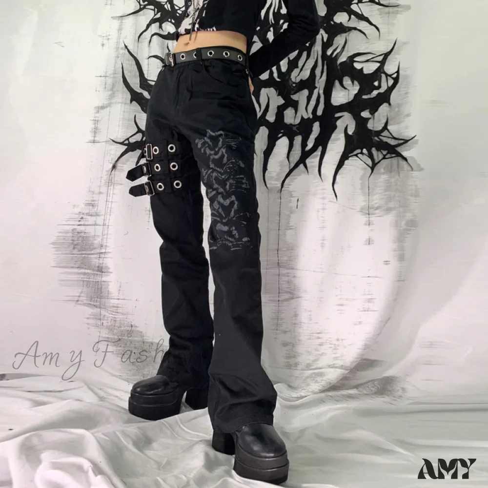 Amy Fashion - Bandage Low Waist Cargo Pants - Image 7