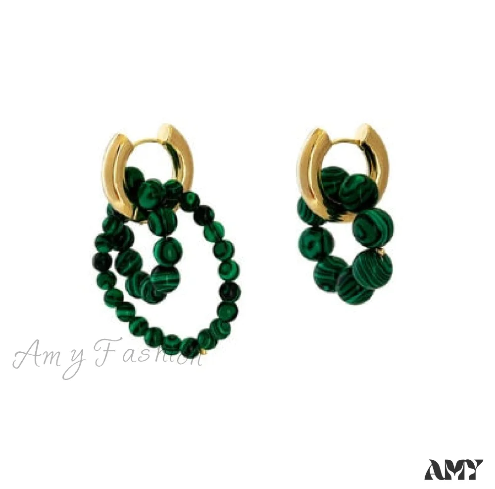 Amy Fashion - Natural Freshwater New Trend Double Circle Dangle Earrings - Image 10