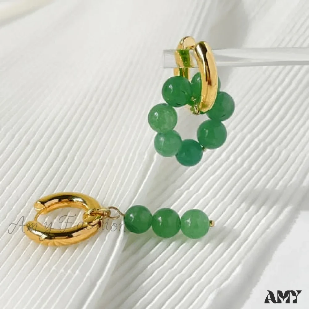 Amy Fashion - Natural Freshwater New Trend Double Circle Dangle Earrings - Image 5