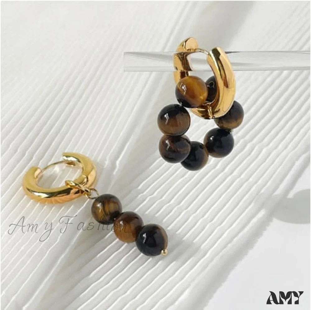 Amy Fashion - Natural Freshwater New Trend Double Circle Dangle Earrings - Image 7