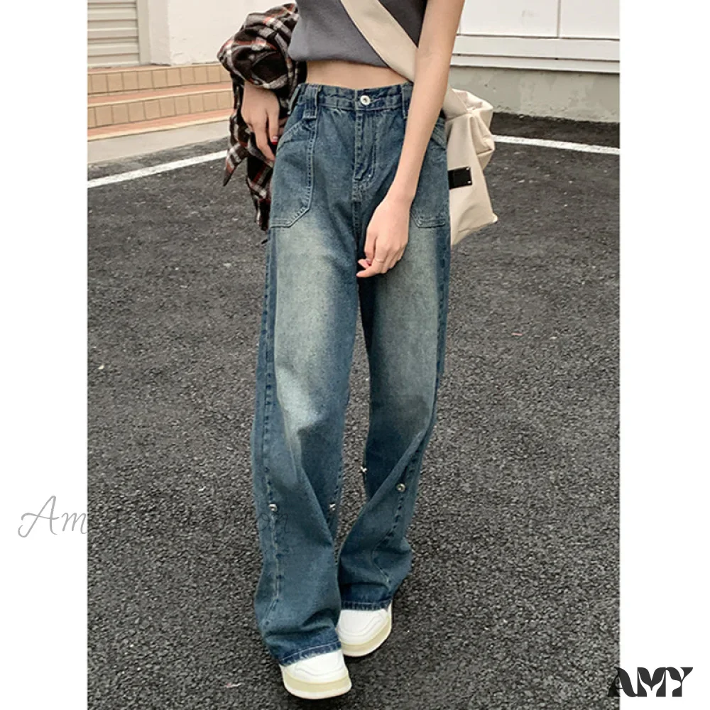 Amy Fashion - Hip Hop Baggy Wide Leg Jeans - Image 6