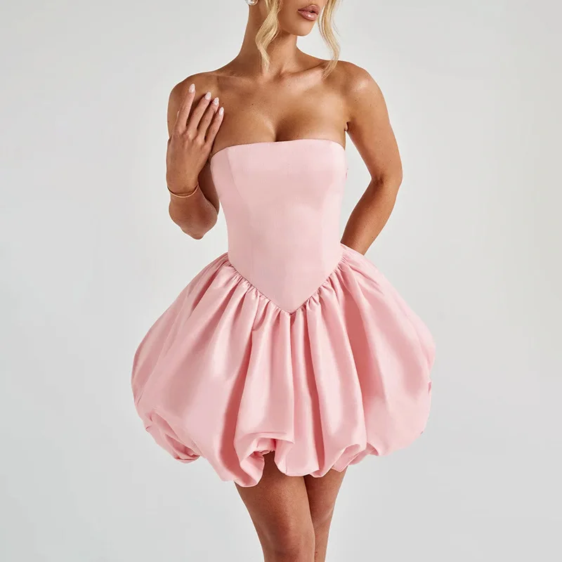 Bowknot Lotus Leaf Patchwork Mini Dress - Image 8
