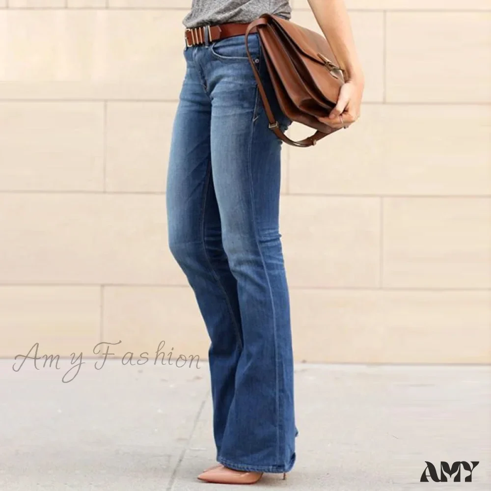 Amy Fashion - Girls Elastic Waist Slim Fit Elegant Trousers - Image 3