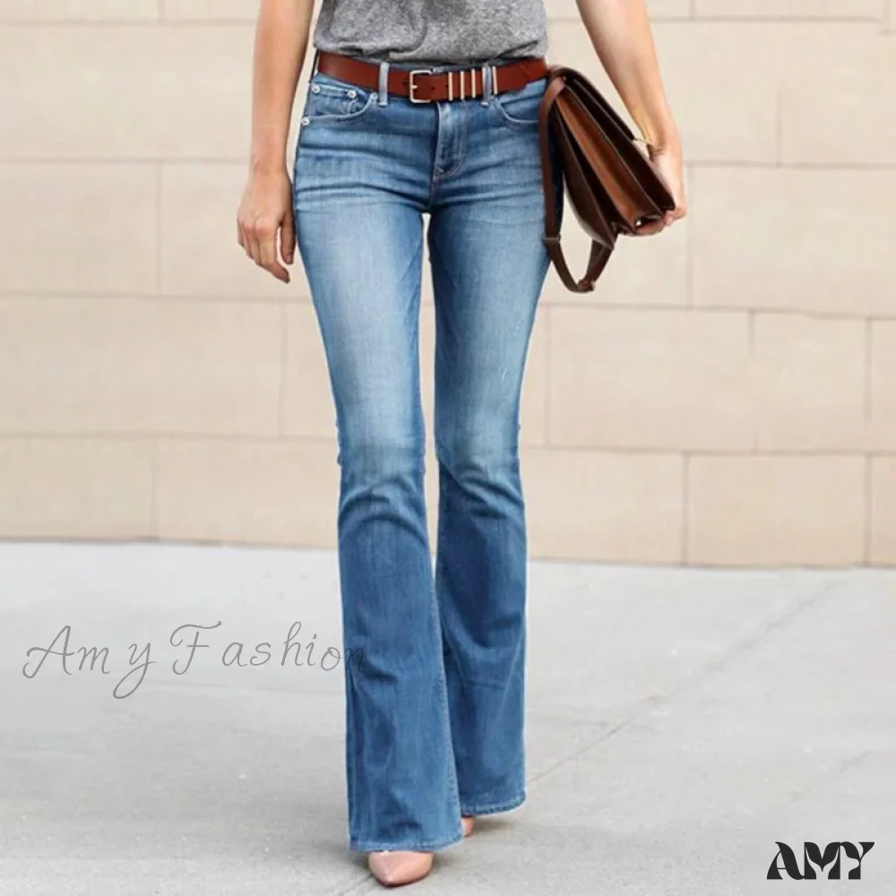 Amy Fashion - Girls Elastic Waist Slim Fit Elegant Trousers - Image 4