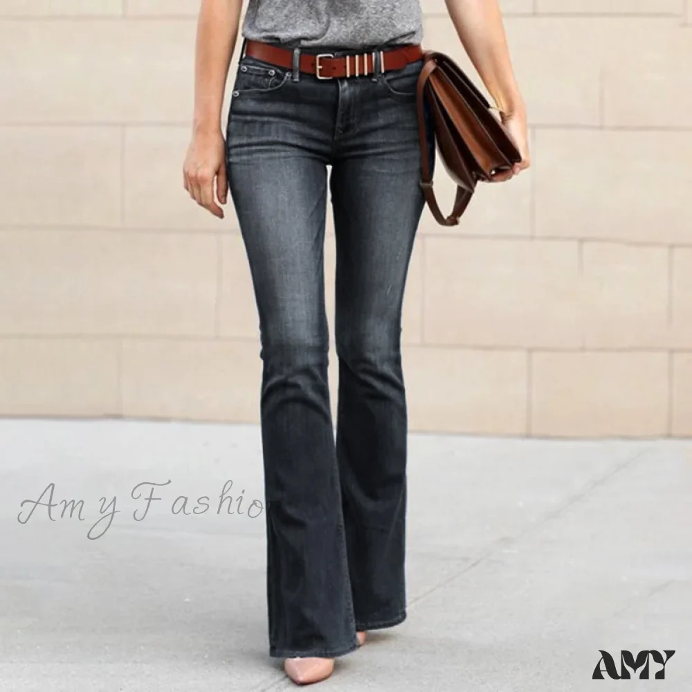 Amy Fashion - Girls Elastic Waist Slim Fit Elegant Trousers - Image 6