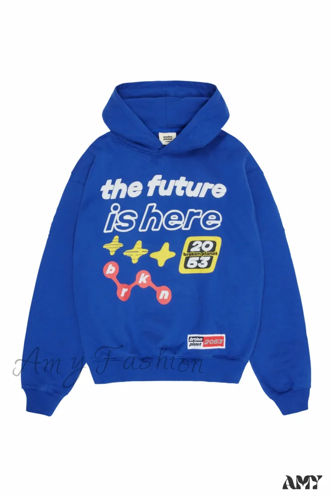 Broken Planet Zipper Y2K Harajuku Hip Hop Cartoon Puff Hoodie - Image 6