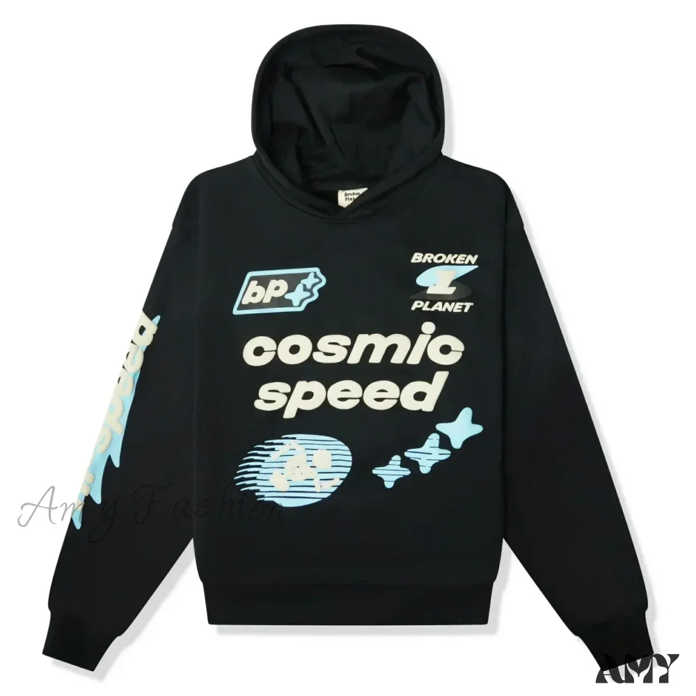 Broken Planet Zipper Y2K Harajuku Hip Hop Cartoon Puff Hoodie - Image 8