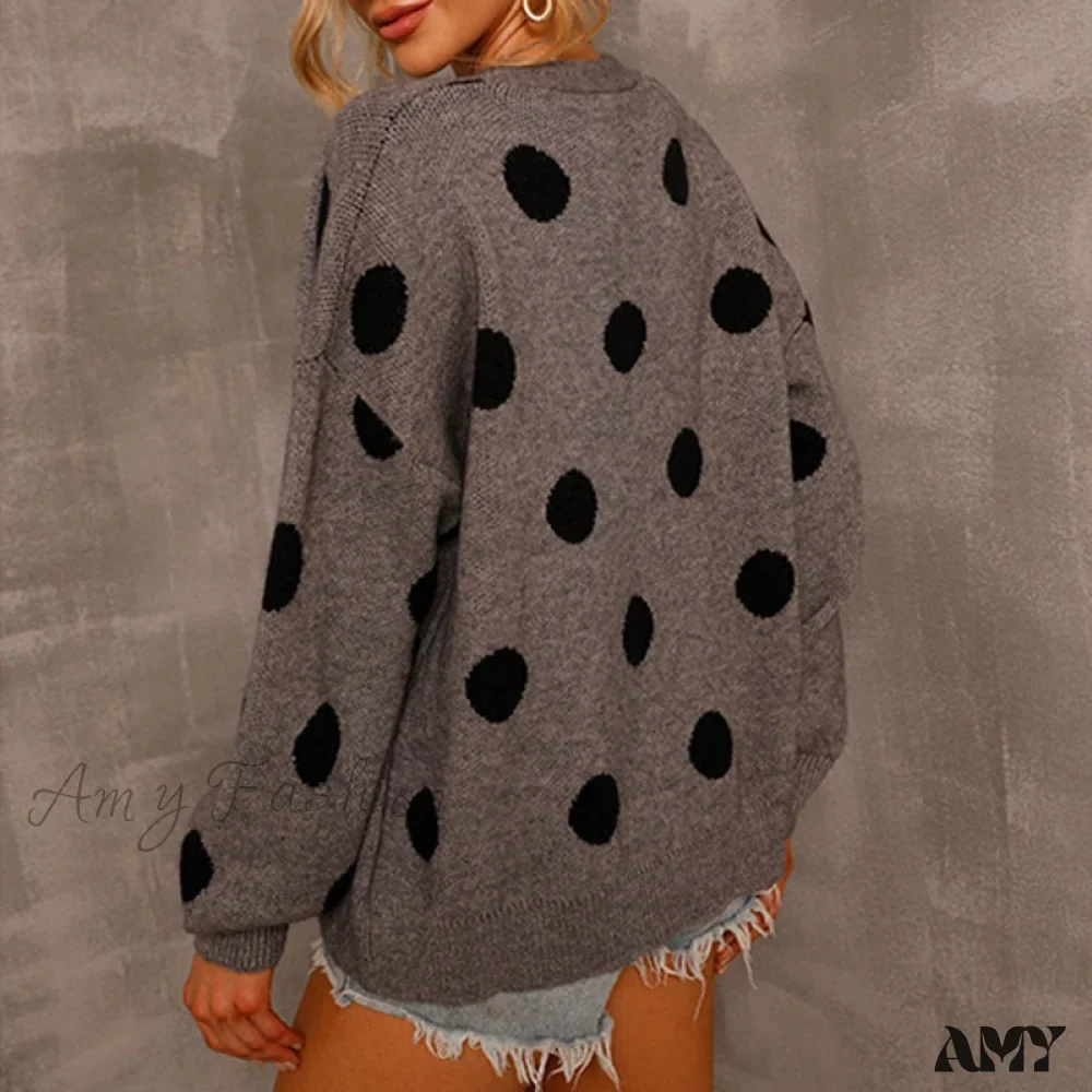 Amy Fashion - Women's Knitted Sweater Coat Long Sleeve Cardigan - Image 7