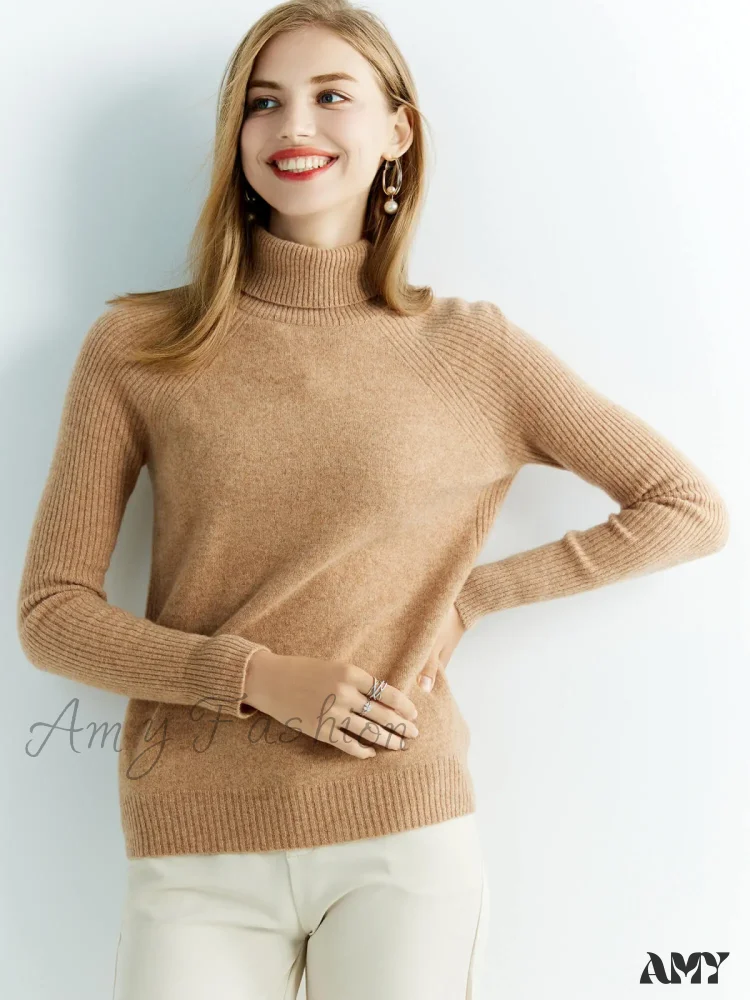 Cashmere Women's Knitted 100% Merino Wool Long Sleeve Vintage Autumn Winter Clothes Cozy Sweater - Image 10