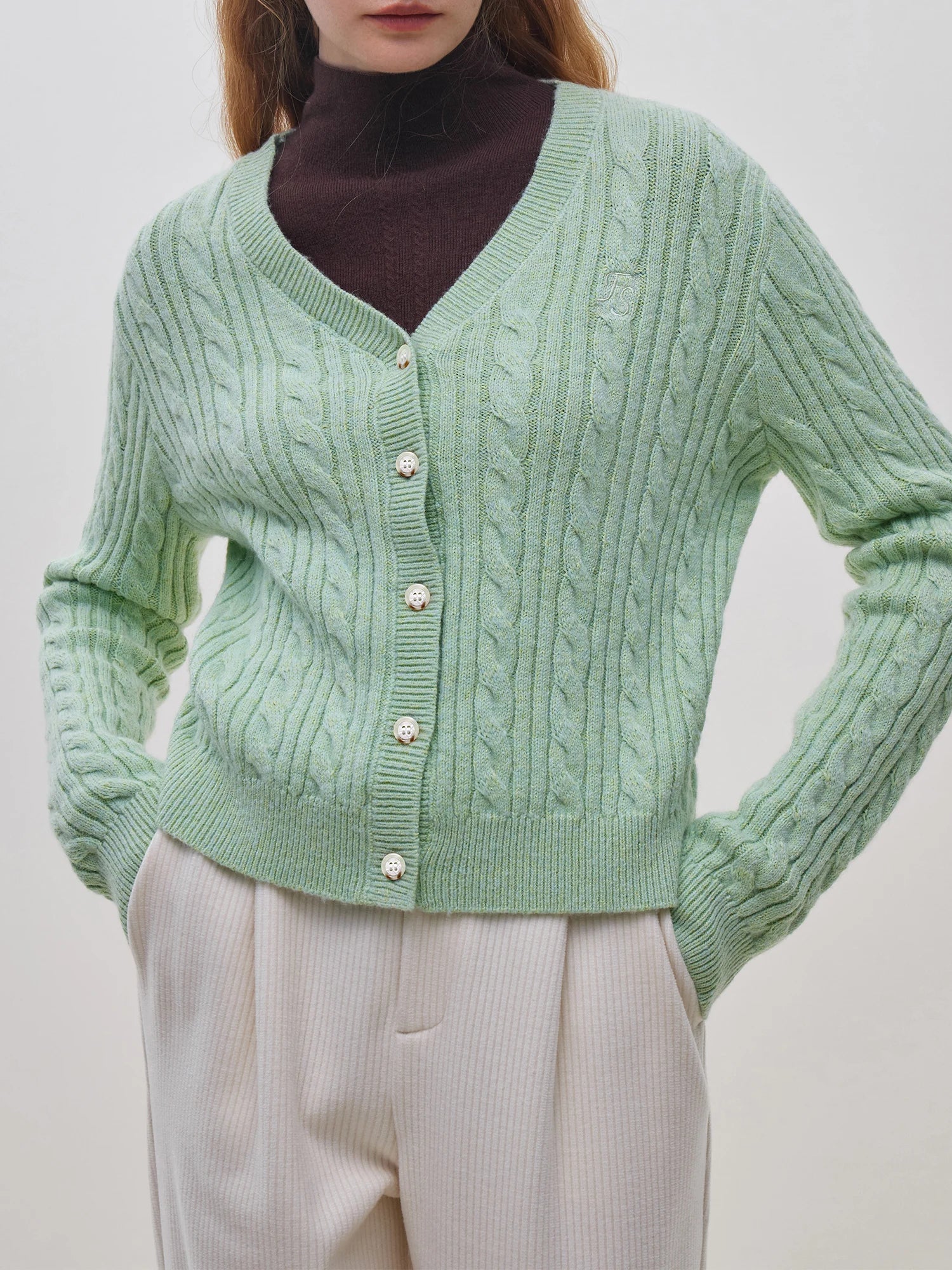 Casual Loose Base Knit Winter Cardigan - Image 3