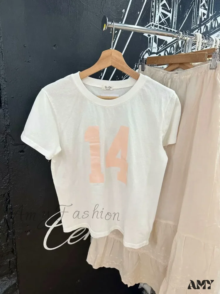 Casual Soft Cotton Black Printed O Neck Short Sleeves Chic Summer Crop Top - Image 6