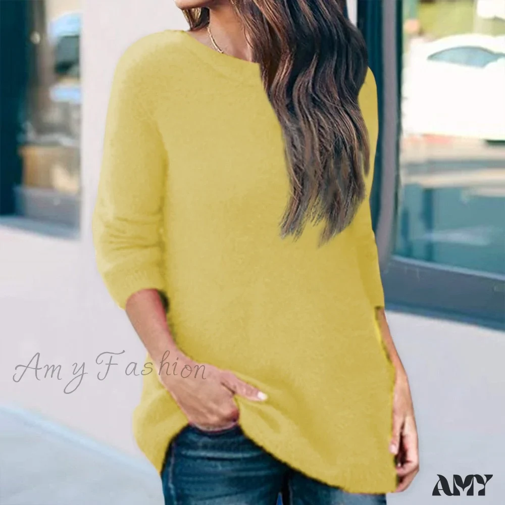 Amy Fashion - Casual V-neck Lace Long Sleeve Sexy Solid Color Shirt - Image 9